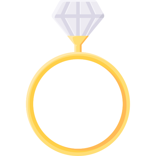 anillo de diamantes icono gratis