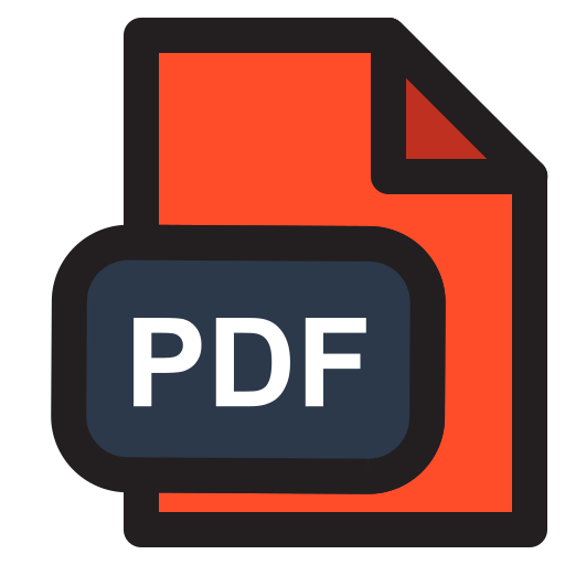 Pdf extesion Generic Outline Color icon