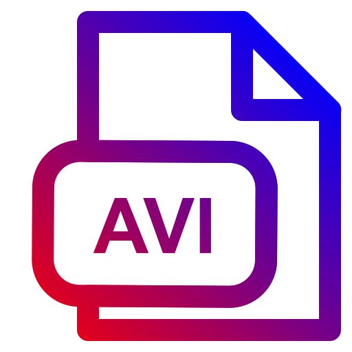 extensión avi icono gratis