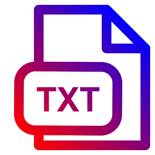 extensión txt icono gratis