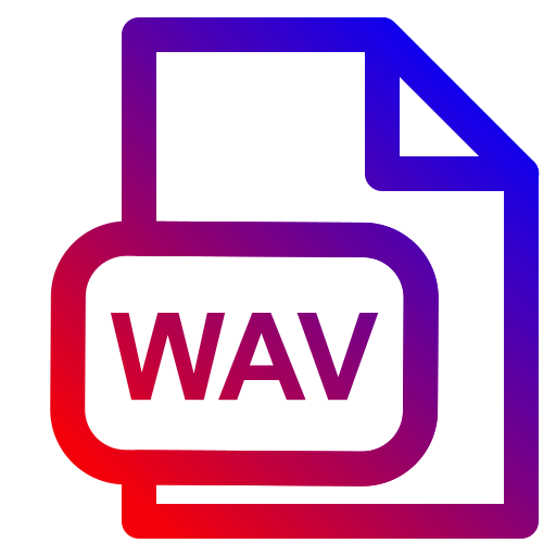 extensión wav icono gratis