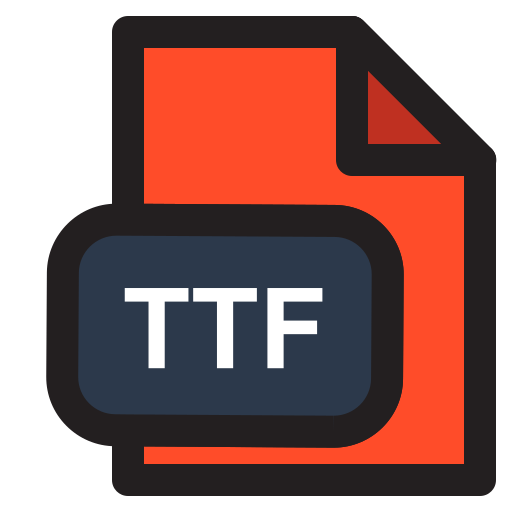 extensión ttf icono gratis