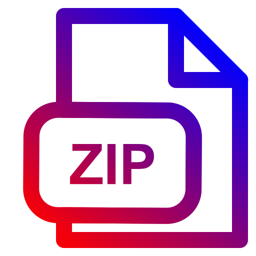 formato de archivo zip icono gratis