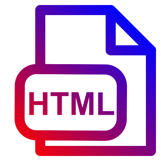 extensión html icono gratis