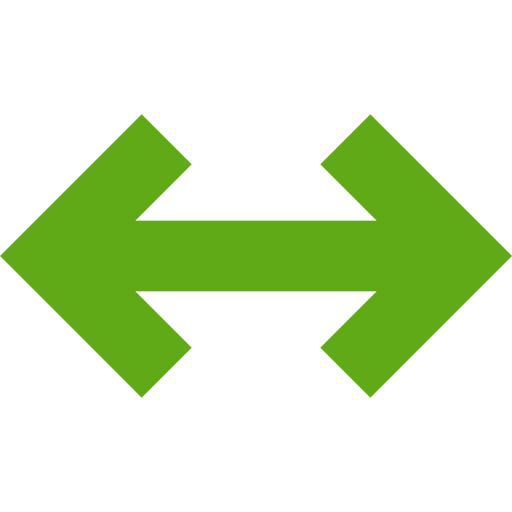 Left and right arrows Generic Flat icon