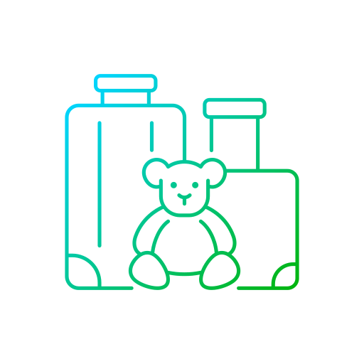 viaje familiar icono gratis