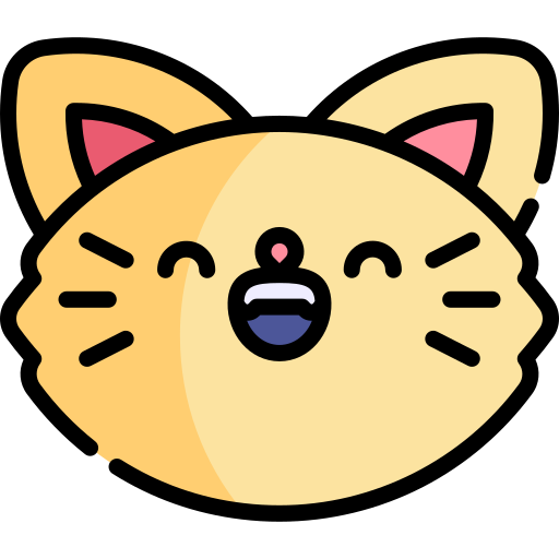 Cat Kawaii Lineal color icon