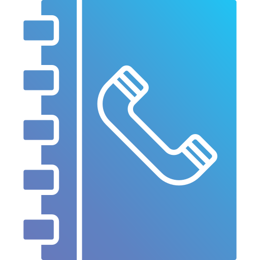 libreta de contactos icono gratis