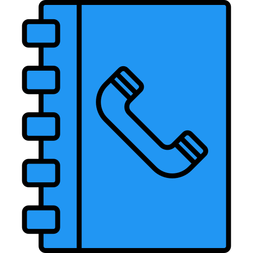 Contact book Generic Outline Color icon