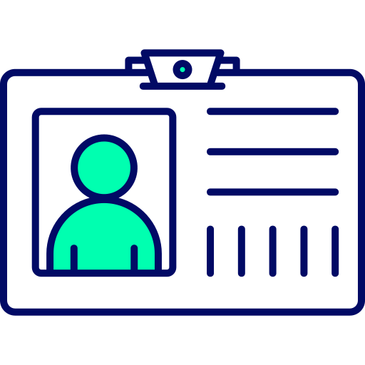 tarjeta de identificación icono gratis