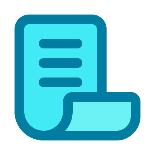 Invoice Generic Blue icon