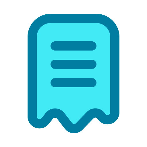 Invoice Generic Blue icon