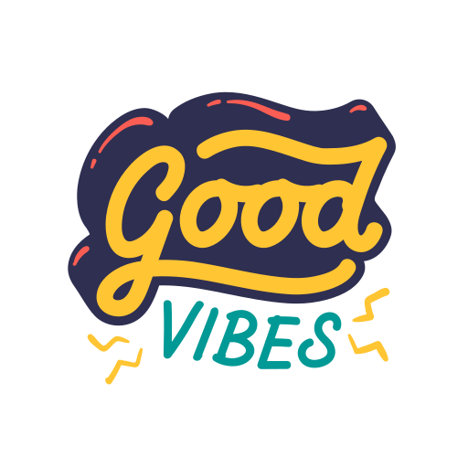 Good vibes Stickers - Free communications Stickers