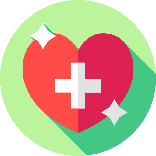 Health Flat Circular Flat icon