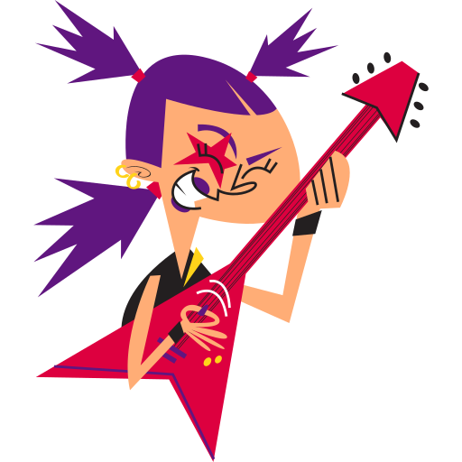 Rock star free sticker