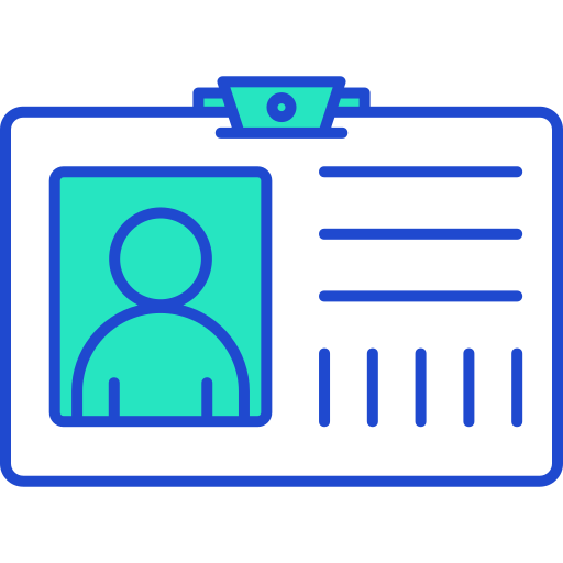 tarjeta de identificación icono gratis
