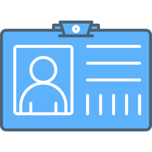 tarjeta de identificación icono gratis