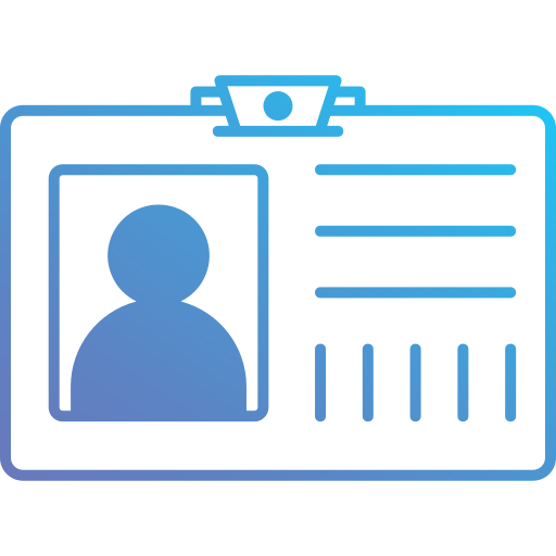 tarjeta de identificación icono gratis