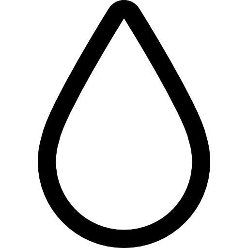 Ink drop outline - free icon