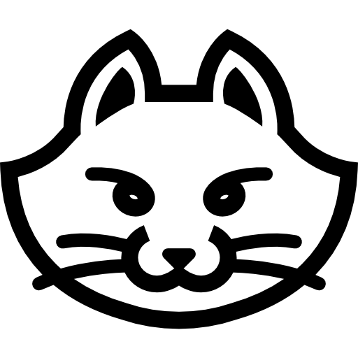 Cat face free icon