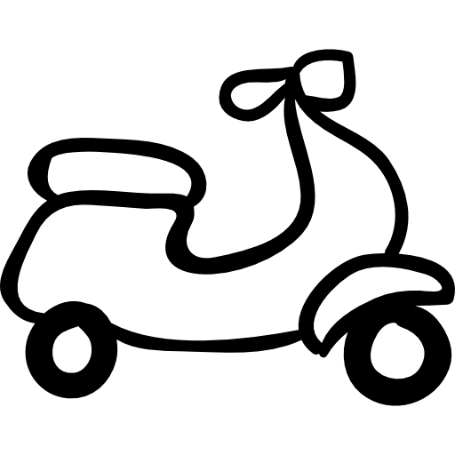 Moto desenhado à mão esboço doodle ícone . imagem vetorial de  VisualGeneration© 208527008