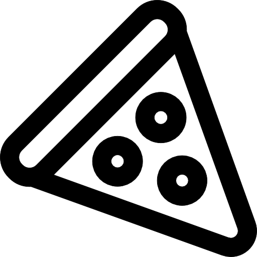 Free Icon | Pizza triangle outline