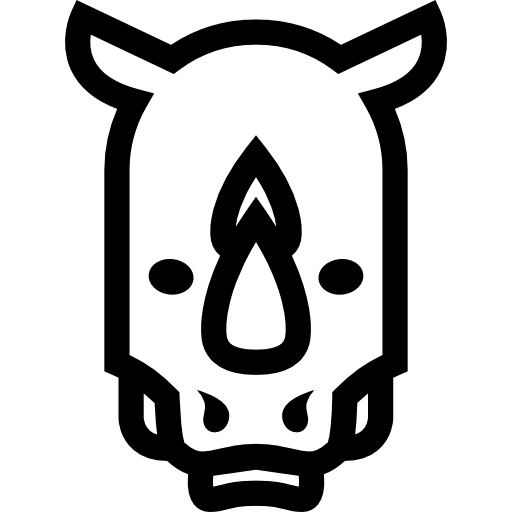 rhino head silhouette