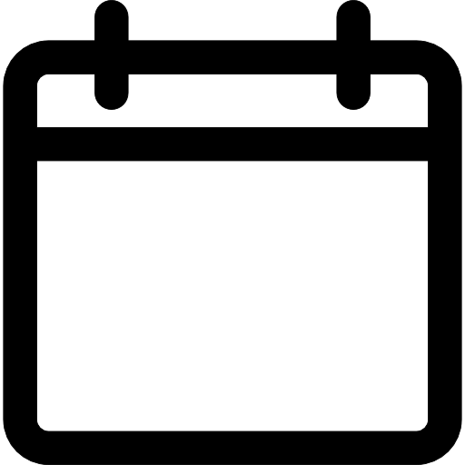 Calendar empty page outline Free interface icons