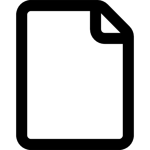 File outline with folded corner - Free interface icons