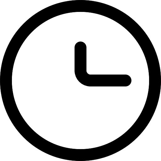 reloj contorno circular icono gratis