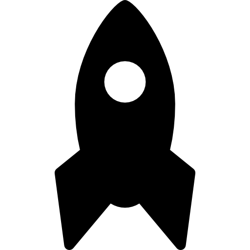 Rocket filled space ship free icon