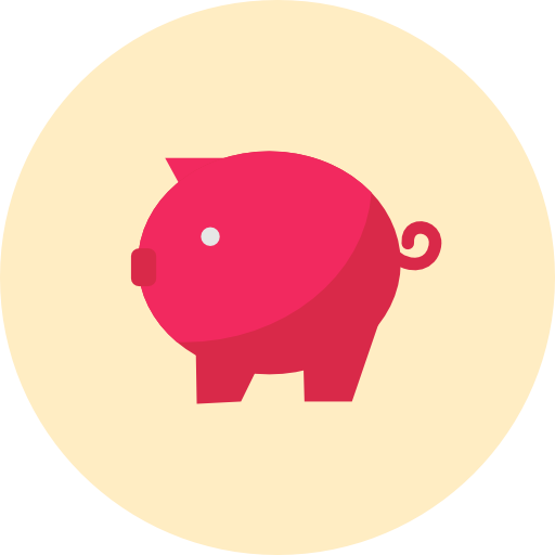 Piggy bank free icon