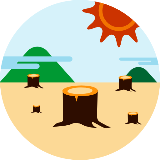 la déforestation Icône gratuit