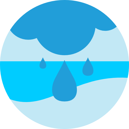 Rain Roundicons Premium Circle flat icon