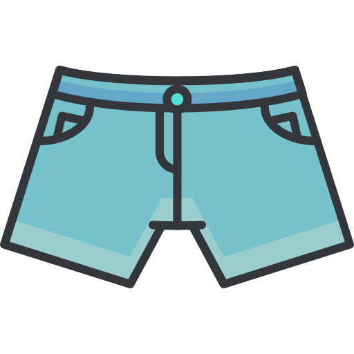 Shorts Roundicons Premium Lineal Color icon