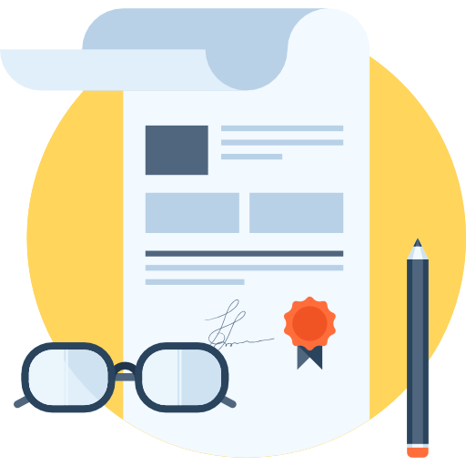 certificado icono gratis