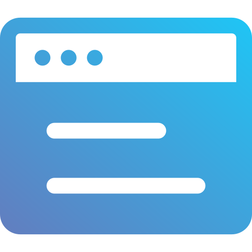 Web page Generic Flat Gradient icon