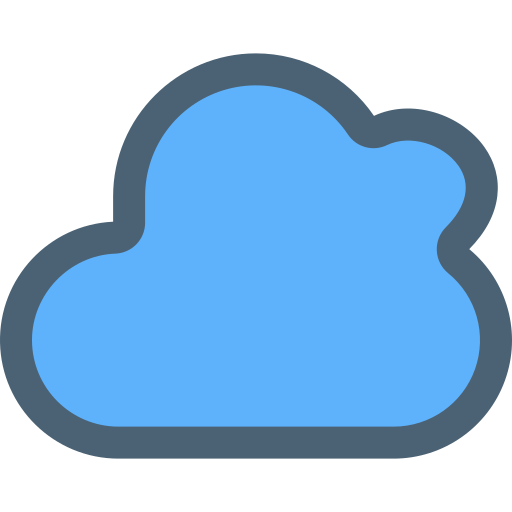 Cloud Generic Blue icon