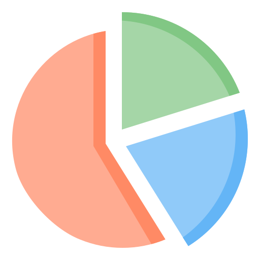 gráfico circular icono gratis