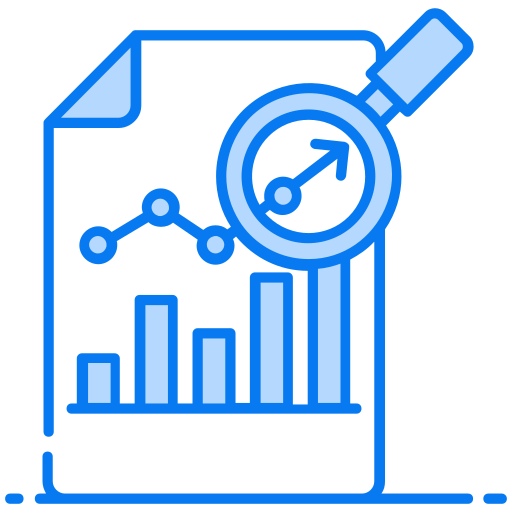 Data analytics Generic Blue icon