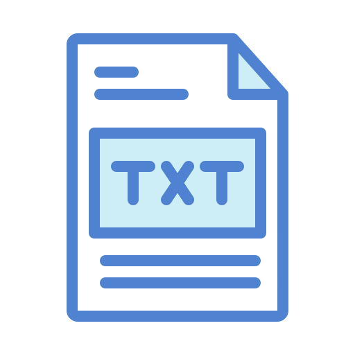 txt icono gratis