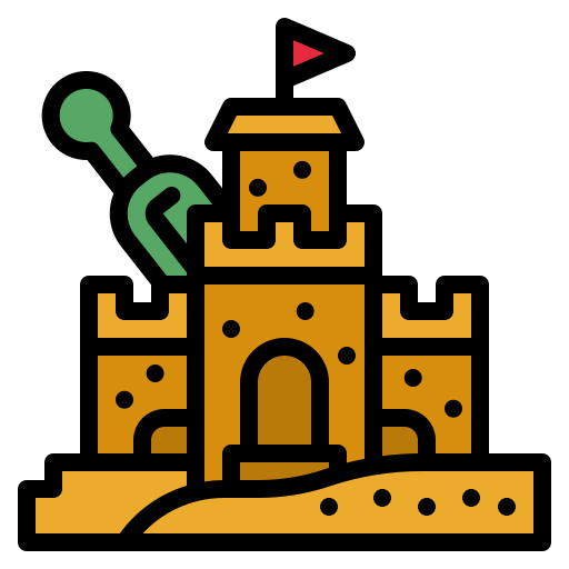 Sand castle free icon