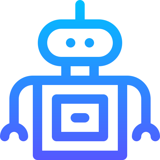 Robot Basic Gradient Lineal color icon