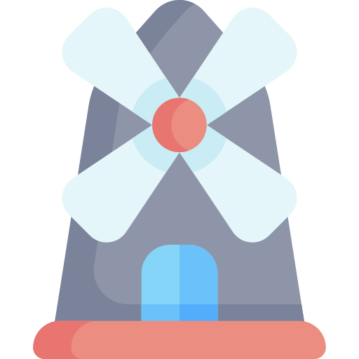 Windmill Kawaii Flat icon