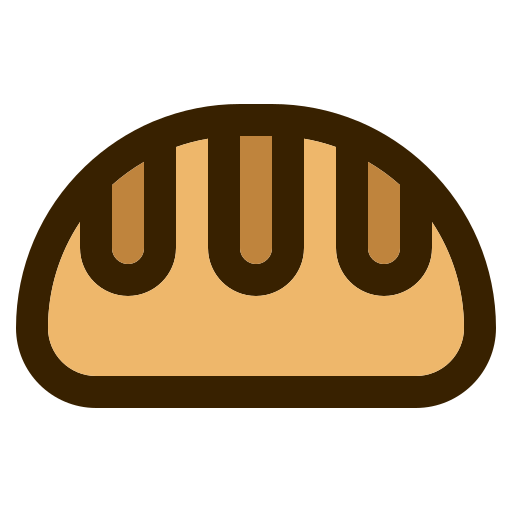 Bread Generic Outline Color icon