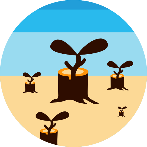 deforestación icono gratis