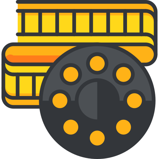 carrete de película icono gratis