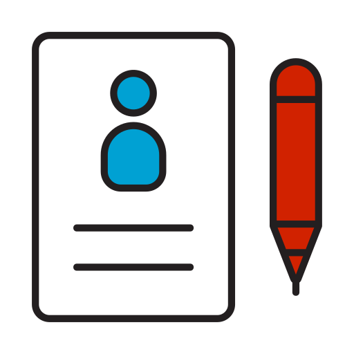 Registration Form Generic Outline Color Icon 6404