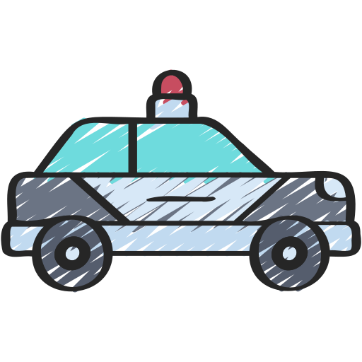 coche de policía icono gratis