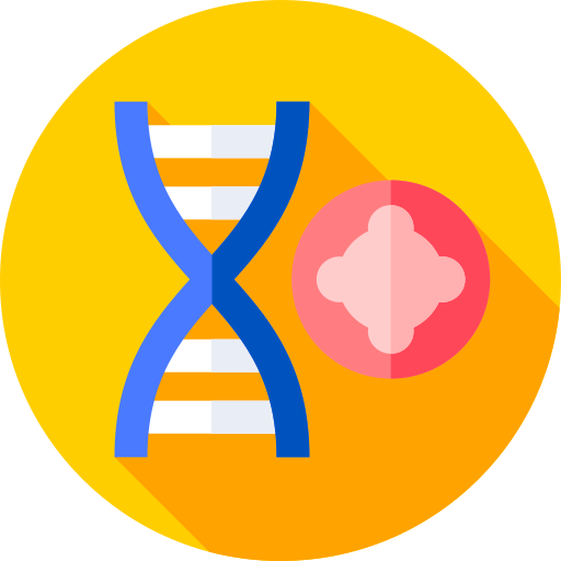 Dna Flat Circular Flat icon